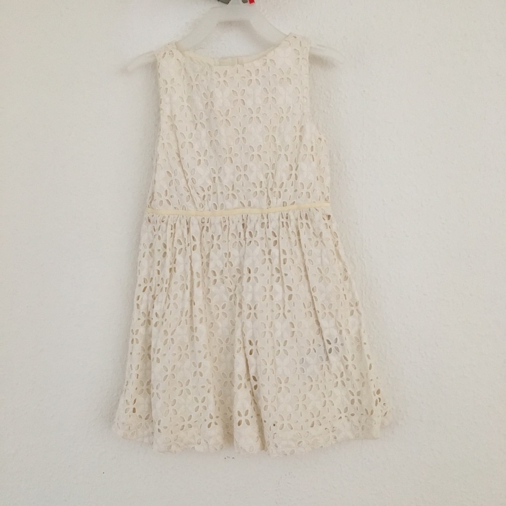 Crewcuts cream eyelet dress